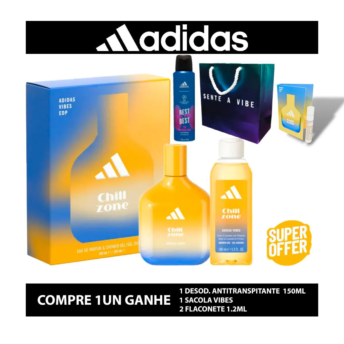Kit Adidas Vibes Chill Zones